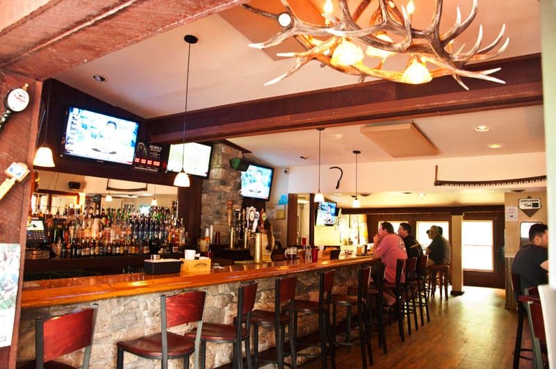the bar